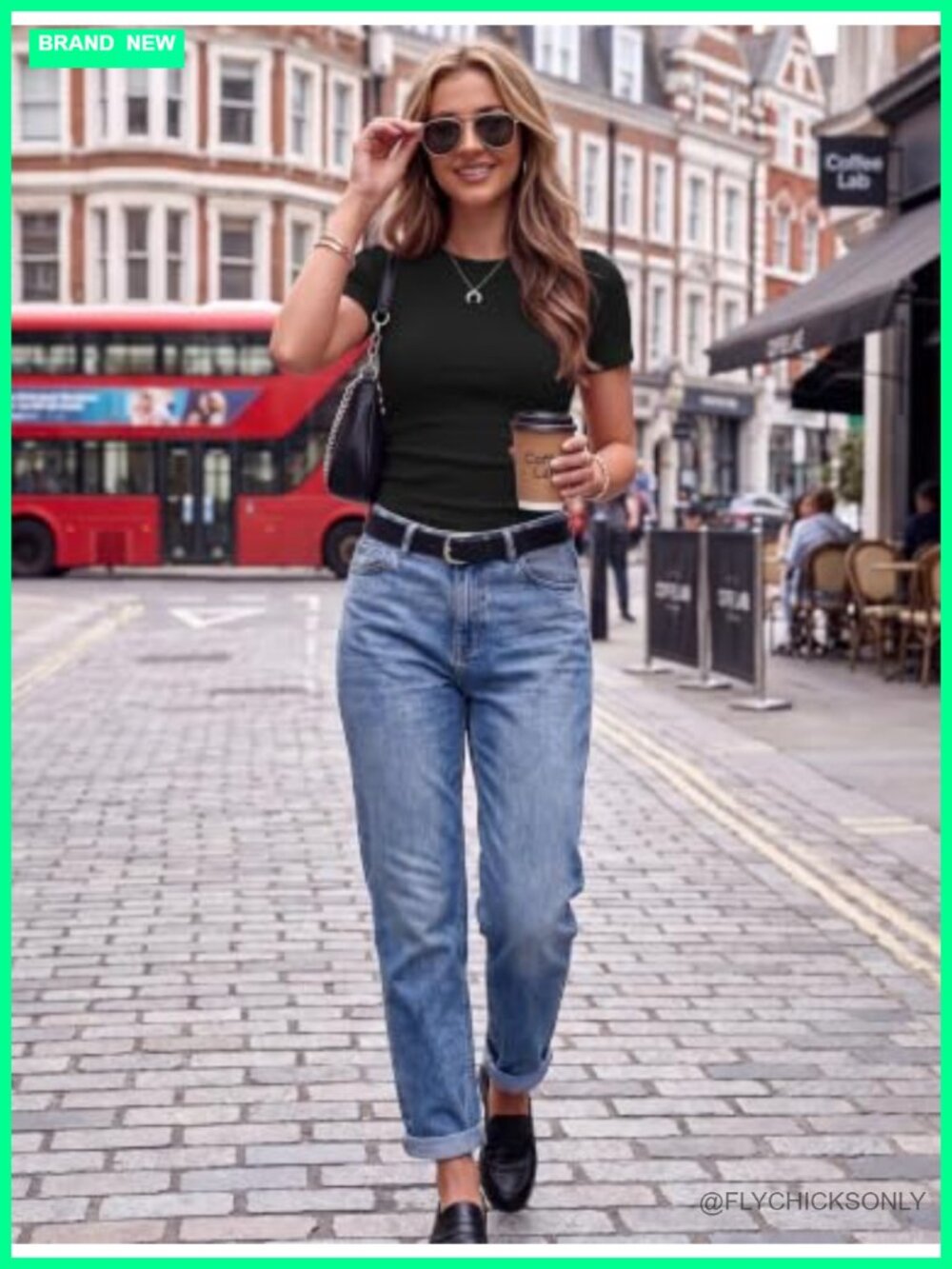 Ribbed Viscose Short Sleeve Crewneck T-Shirt Stretch Slim Fit Basic Top - Picture 3 of 6
